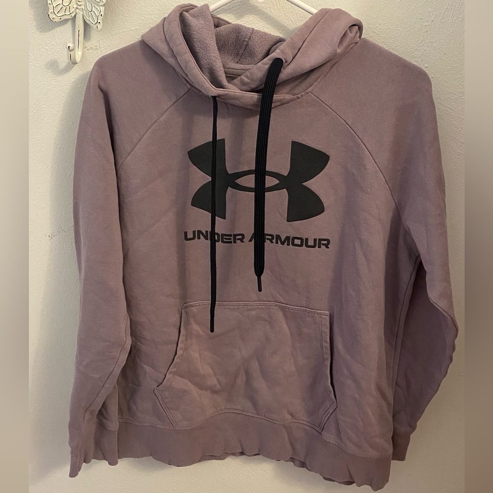 Purple and Black Under Armour Hoodie Sweatshirt